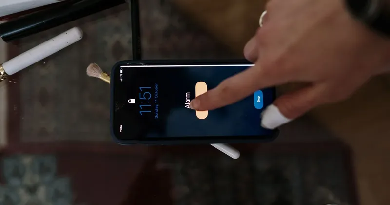 Příchozí hovor na displeji telefonu