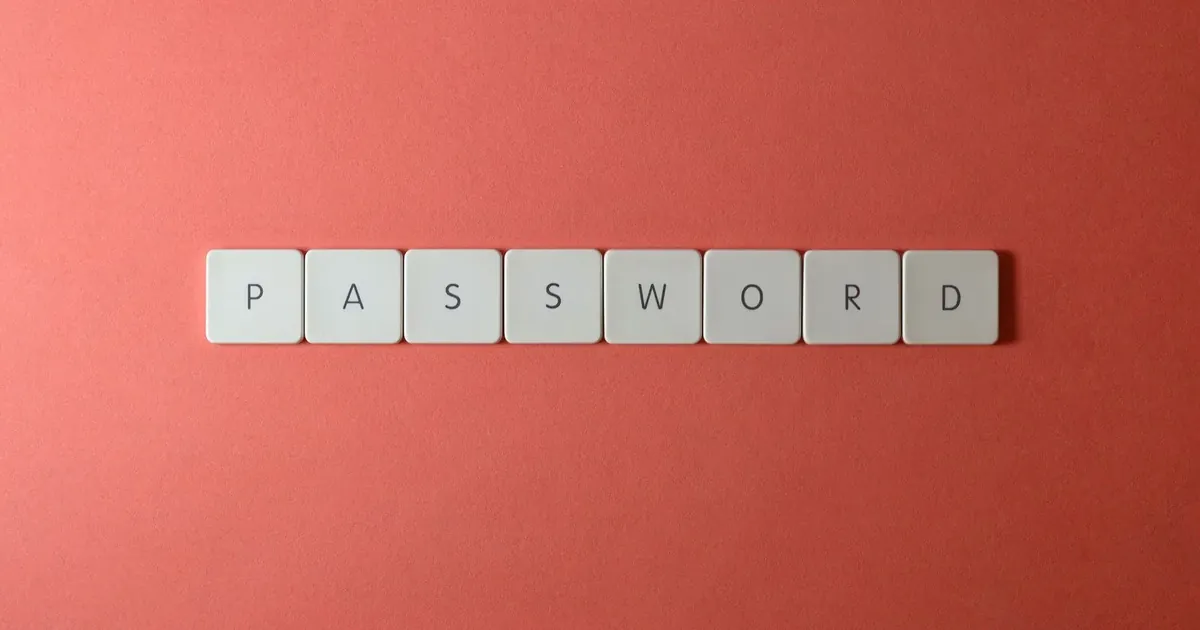Písmenka skládající slovo password