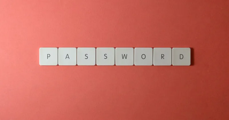 Písmenka skládající slovo password