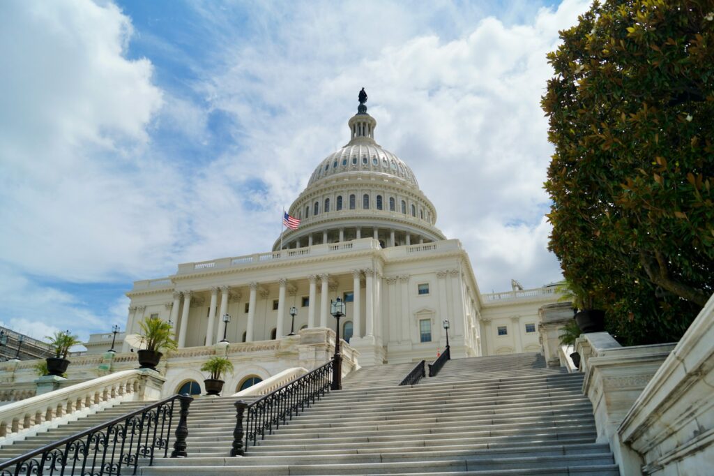 Budova Kapitolu ve Washingtonu - politika USA